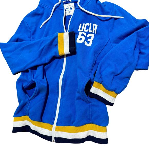 Vintage UCLA Authentic Los Angeles Collegiate Wear full-zip hoodie SzXXL RETRO - Picture 10 of 15